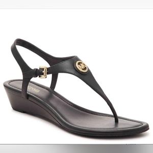Michael Kors Ramona Wedge Sandals in Black